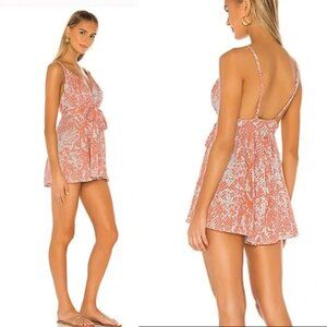 New! Maaji Orange Drives Me Crazy Beach Romper Size Medium 2552